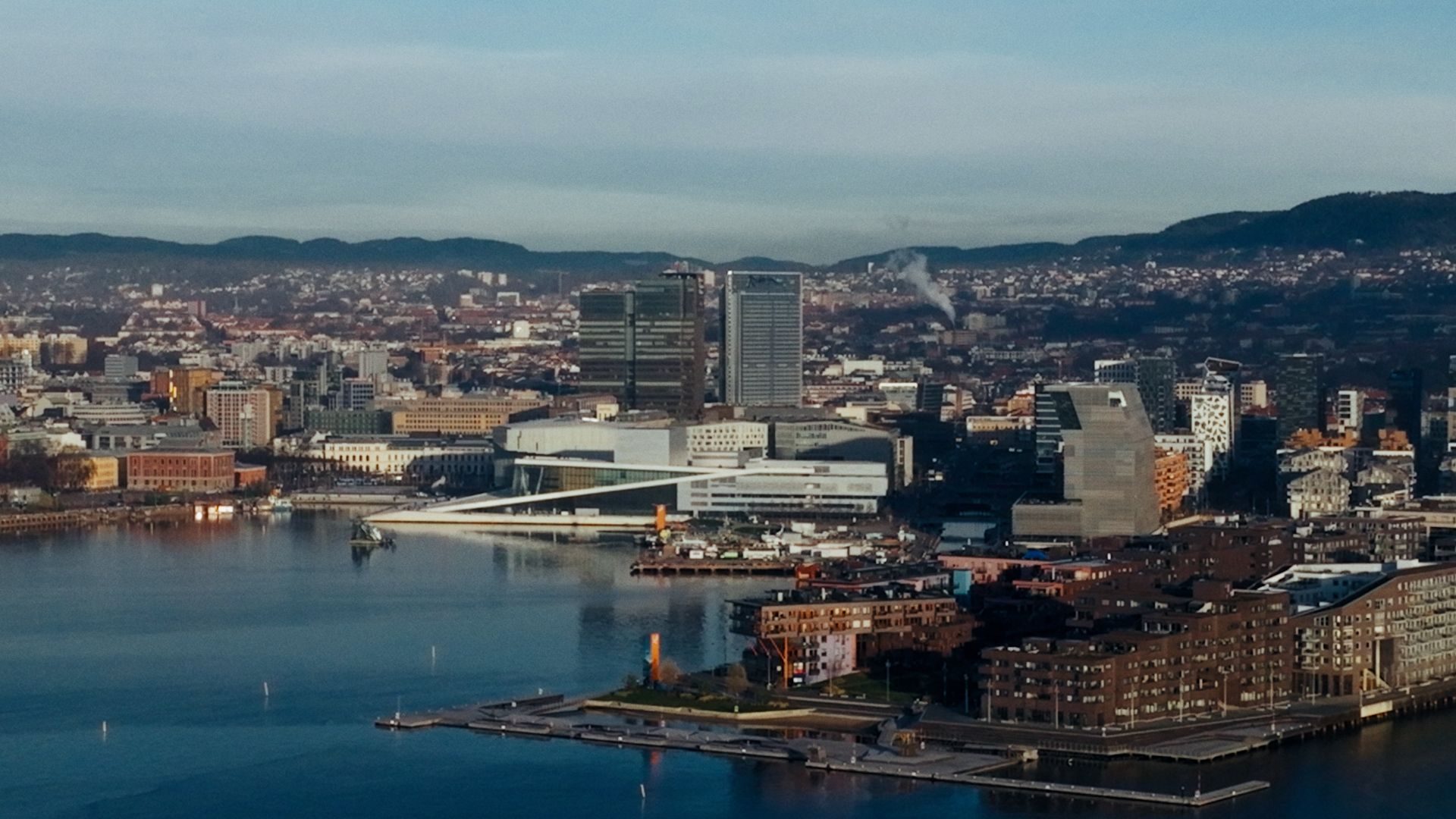 Overview of Oslo harbour