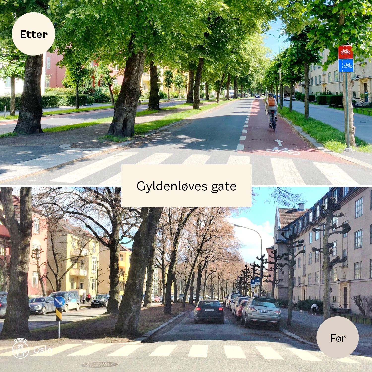 Nye sykkelveier - gyldenløves gate