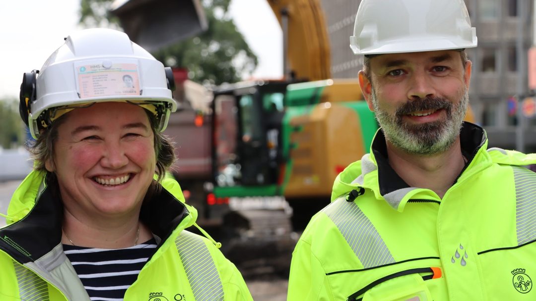 Karin Dalberg og Bjørn-Arild Mythen, arbeidstøy, verneutstyr