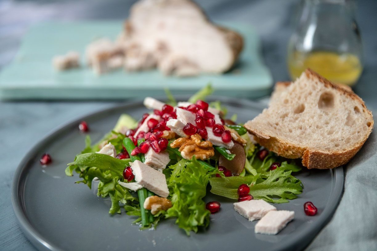 grønner jul - salat med kalkun