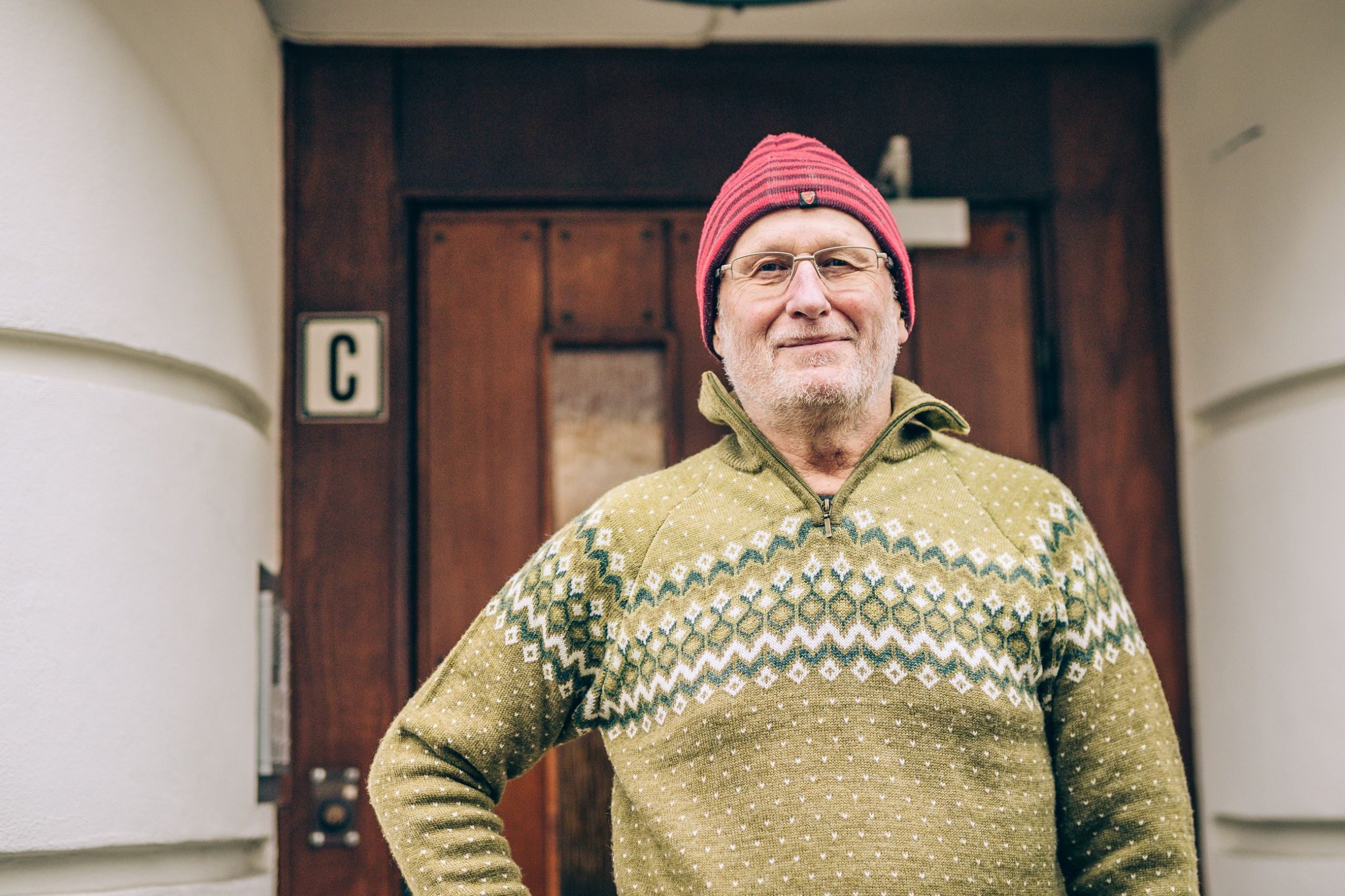 Styreleder Terje Kjeldstad i observatorie terrasse 