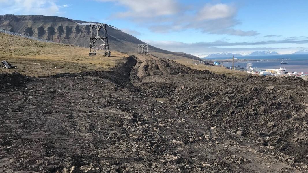 drensgrøft, Svalbard