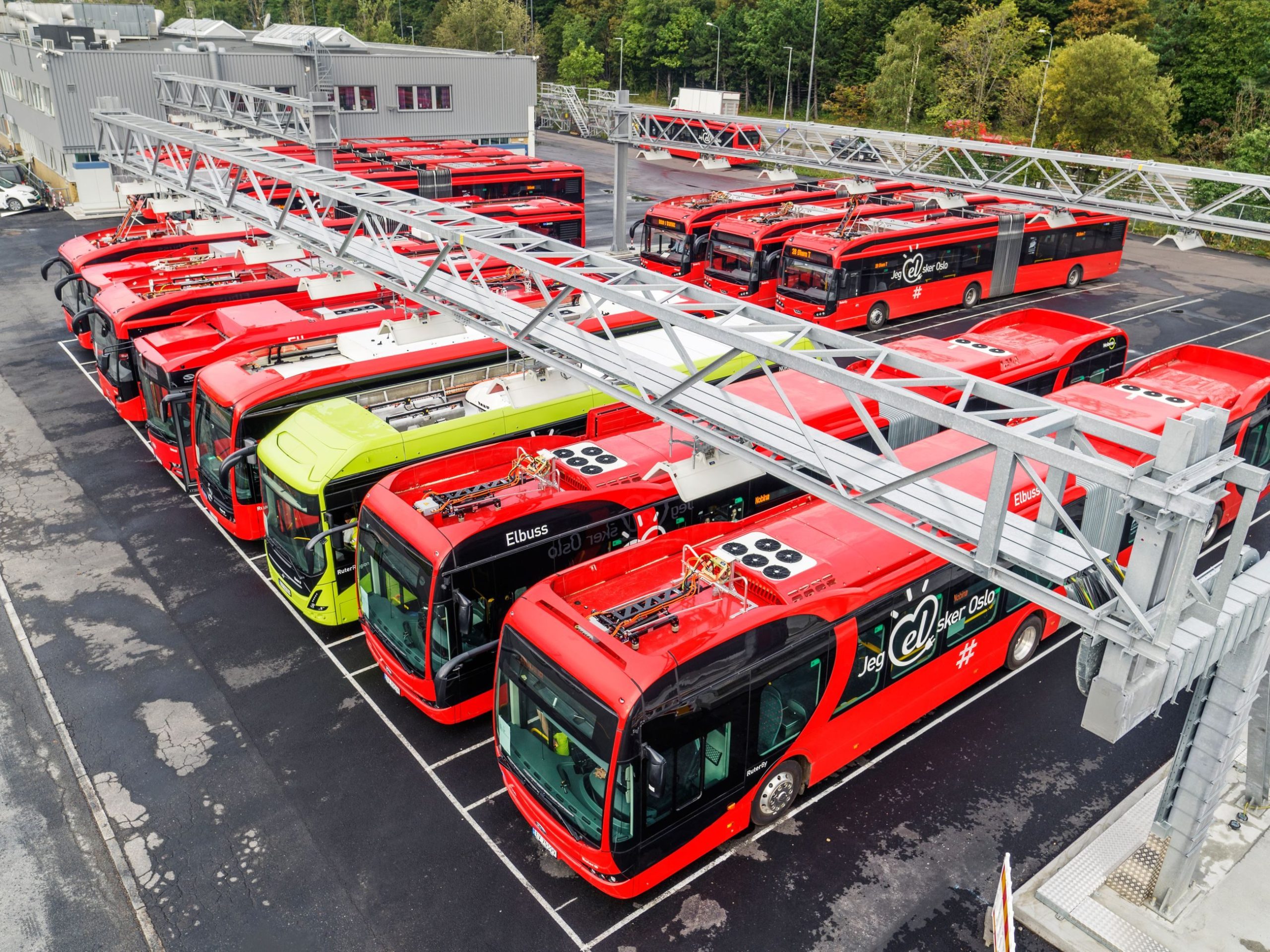Electric busses charging