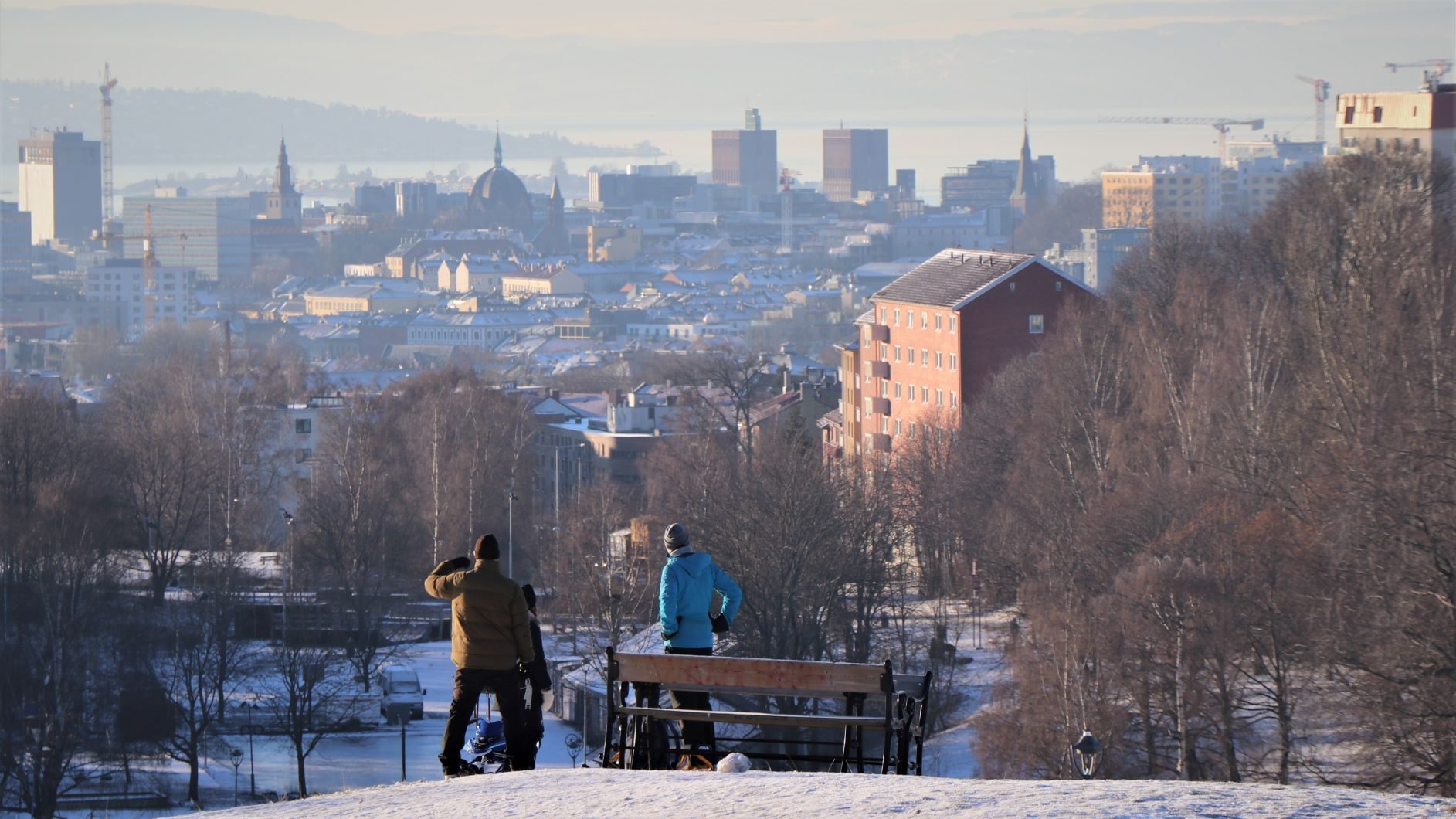 klimagassregnskap: utsikt over oslo fra torshovdalen