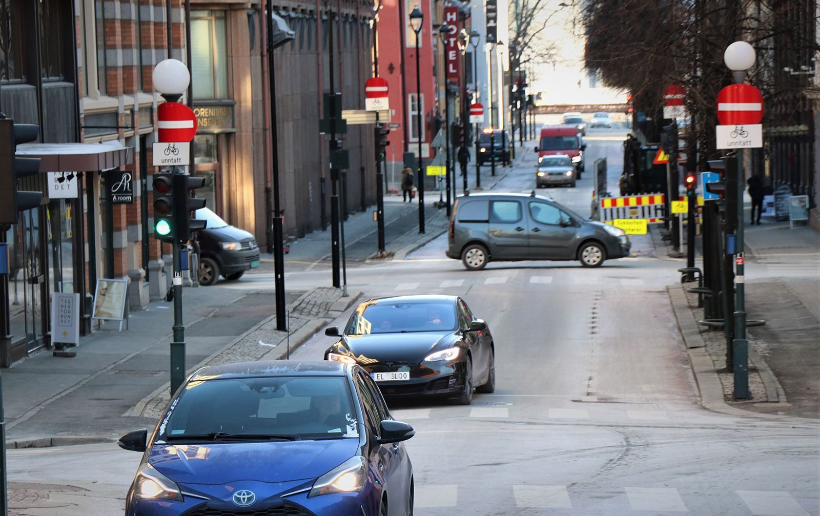 biltrafikk i Oslo sentrum