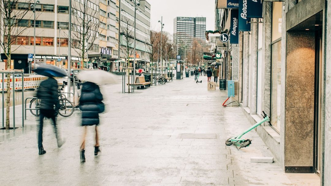 pedestrian street in Oslo