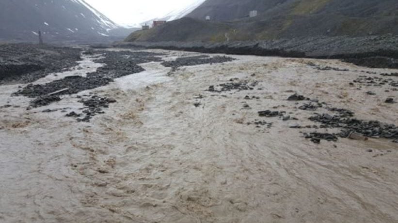 Svalbard, overvann