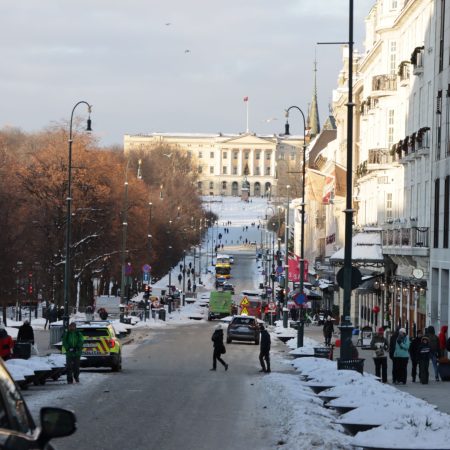 Karl Johan fra Stortinget mot Slottet