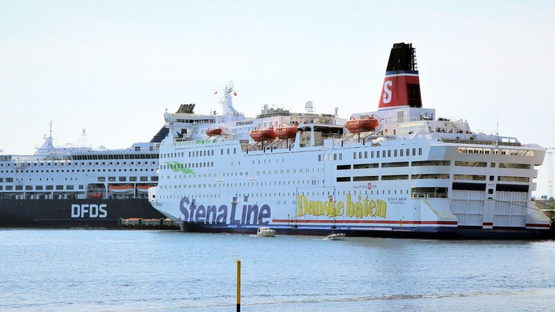 The ferries from DFDS and Stena Line