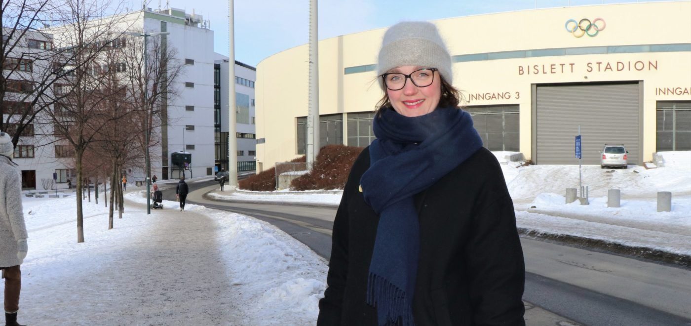 Johanne Severinsen utenfor Bislett stadion