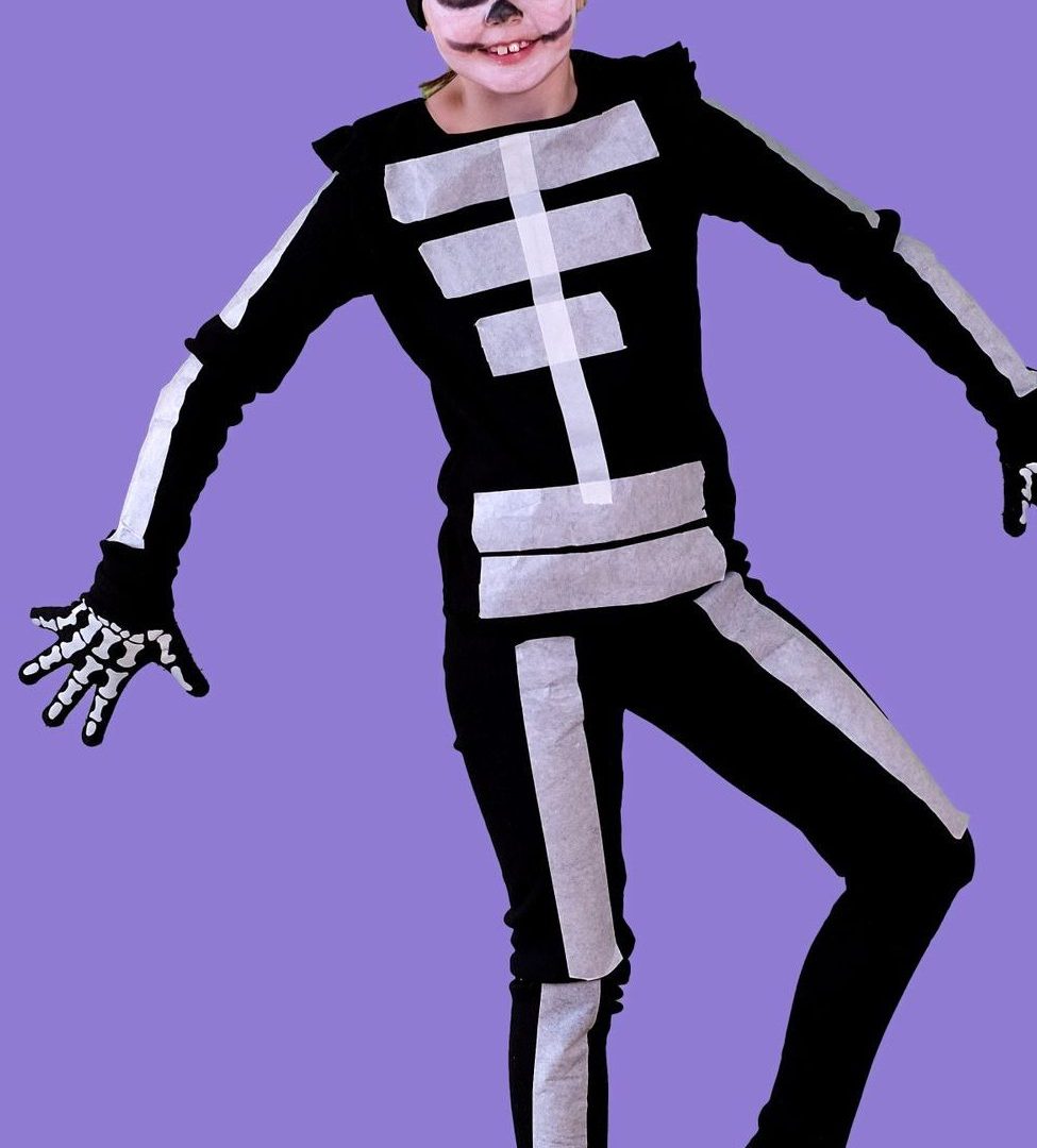 Halloweenkostymer skjelett