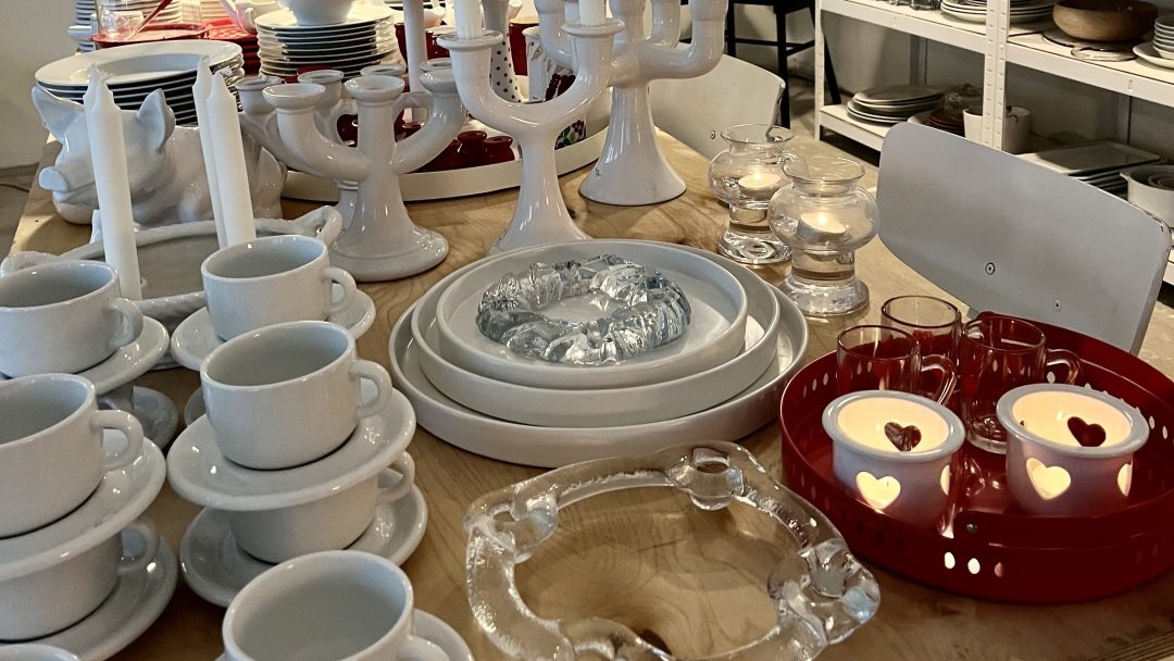 foto av service for gjenbruk til jul Kværnerbyen