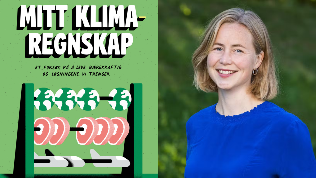 Foto og plakat av Anja Pisano-Riise på Røa – Mitt klimaregnskap