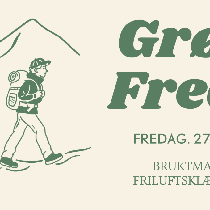 Grønn fredag – bruktmarked for friluftsutstyr på Bryn