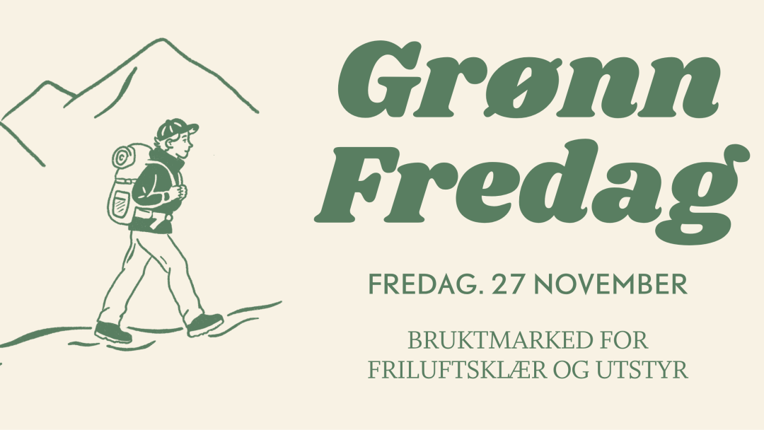 tegning av turgåere - grønn fredag